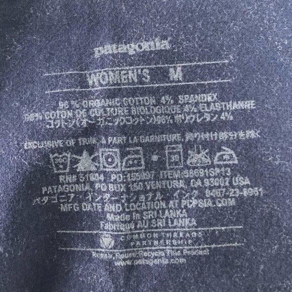 PATAGONIA Blue & Cream Pattern Mini Skirt Size Medium - Picture 3 of 4